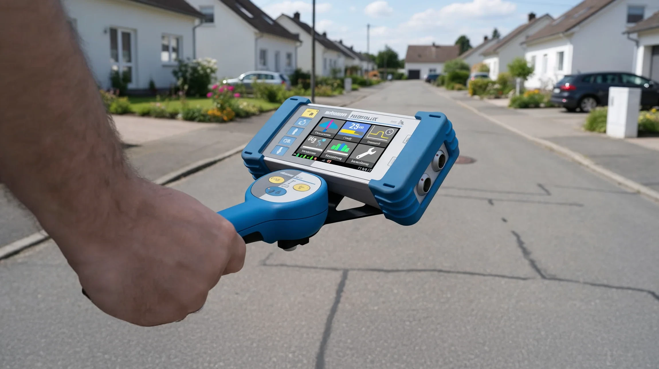 Espace de travail d'architecture avec plans techniques étalés sur surface blanche