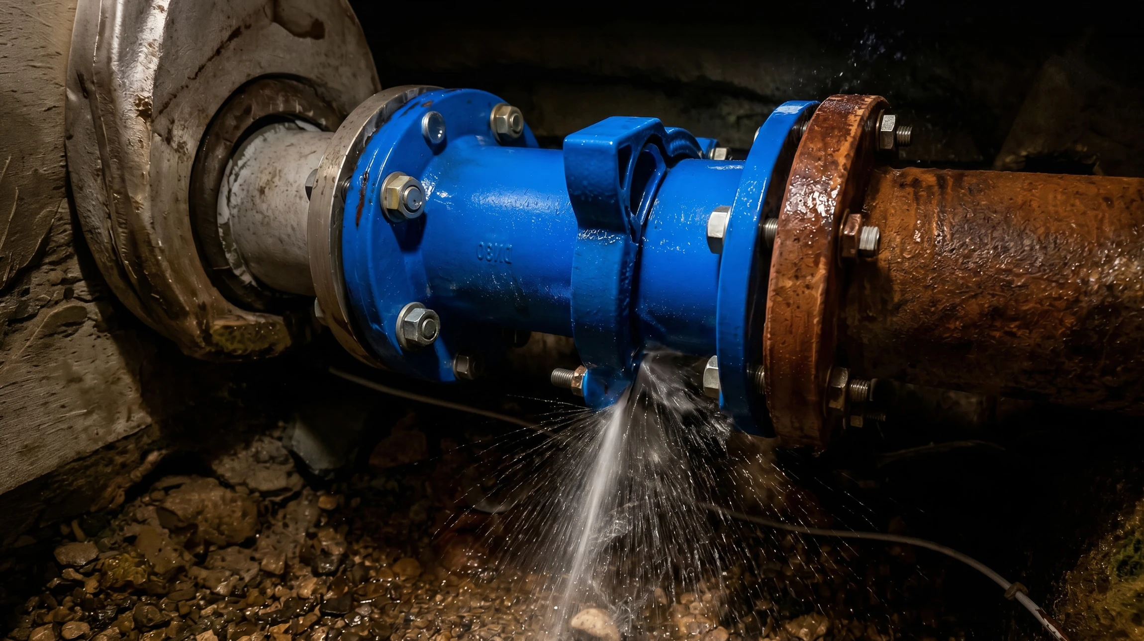 Extérieur, technicien en train de réparer un équipement électronique cylindrique